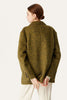 Carica l&#39;immagine nel visualizzatore di Gallery, cappotto corto verde doppio petto in lana con rever
