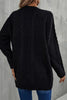 Carica l&#39;immagine nel visualizzatore di Gallery, Maglione cardigan a maglia nero