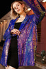 Carica l&#39;immagine nel visualizzatore di Gallery, Sparkly Purple Sequins Oversize Longline Prom Blazer Per le Donne