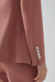 Nero doppiopetto Peak Lapel Women Party Blazer