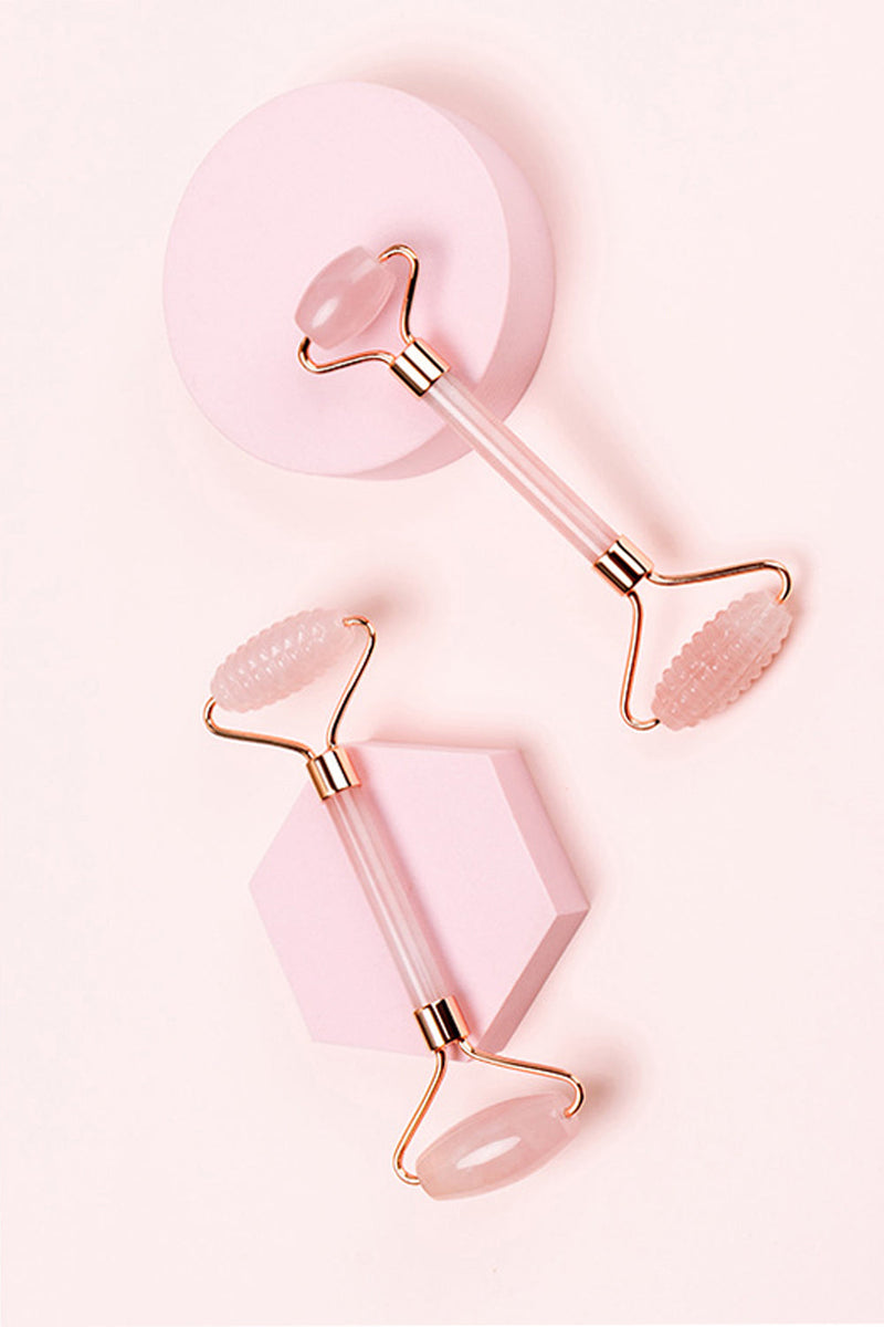 Carica l&#39;immagine nel visualizzatore di Gallery, Pink Facial Beauty Roller Strumenti per la cura della pelle