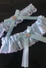Carica l&#39;immagine nel visualizzatore di Gallery, Set di cinture per giarrettiera da sposa con perline in pizzo azzurro