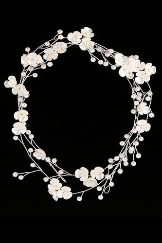 Fascia da sposa bianca fiore