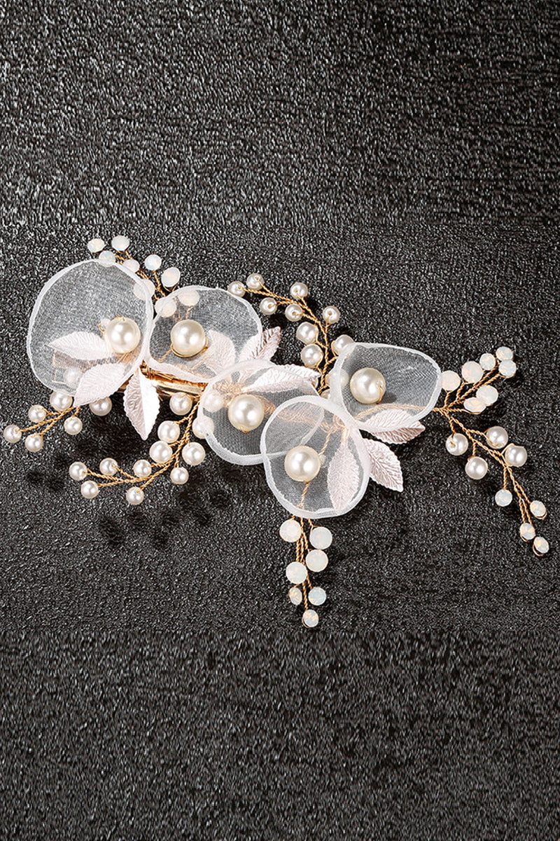 Carica l&#39;immagine nel visualizzatore di Gallery, Pettine da sposa a fiore dorato