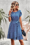 Vestiti Estivi Boho Blu Maniche Corte