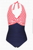 Stripes Halter Costume intero