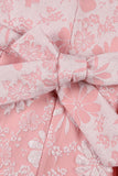 Carino gioiello collo rosa Jacquard Girl Dress