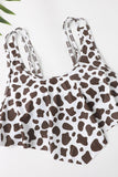 Leopard Due pezzi Costumi da bagno Marrone