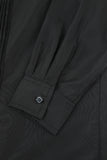 Nero Uomo Patchwork Maniche Lunghe Suit Shirt