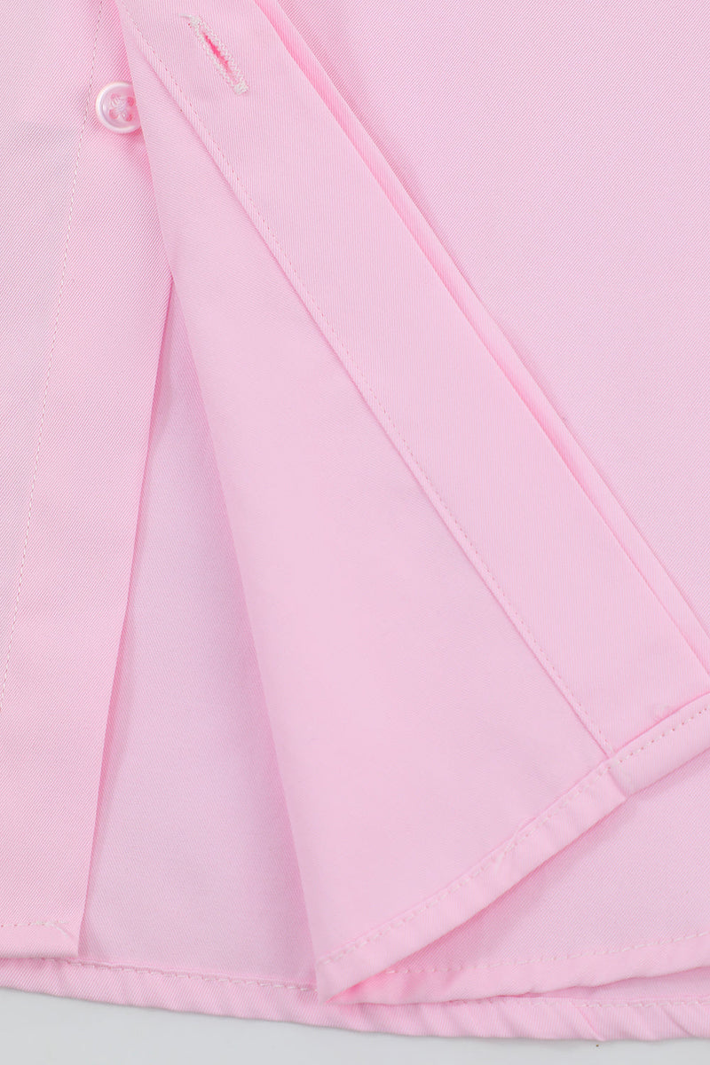 Carica l&#39;immagine nel visualizzatore di Gallery, Rosa Uomo Solid Maniche Lunghe Colletto Dress Suit