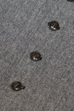 Grigio Solido Scialle Monopetto Scialle Revers Uomo Veste Uomo