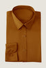 Carica l&#39;immagine nel visualizzatore di Gallery, Camel Solid Maniche Lunghe Suit Shirt