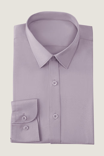 Camel Solid Maniche Lunghe Suit Shirt