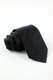 Set di accessori da uomo a 5 pezzi a striscia nera Cravatta e papillon Tasca Quadrata Fiore Rever Pin Tie Clip