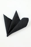 Set di accessori da uomo a 5 pezzi a striscia nera Cravatta e papillon Tasca Quadrata Fiore Rever Pin Tie Clip