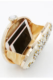Champagne Perle perle Party Clutch