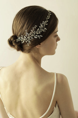 Fascia da sposa con ramo di strass lucido