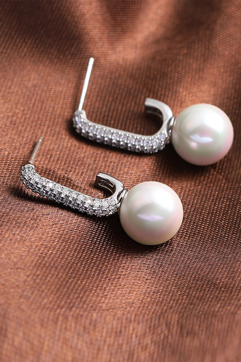Carica l&#39;immagine nel visualizzatore di Gallery, Orecchini d&#39;oro Pearl Beading