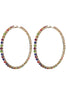 Carica l&#39;immagine nel visualizzatore di Gallery, Orecchino a cerchio di perline colorate