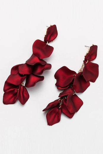 Orecchini a goccia Red Petal