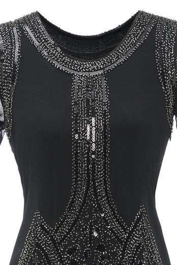Lussuoso abito con perline di paillettes Fringe 1920s