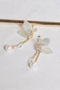 Carica l&#39;immagine nel visualizzatore di Gallery, Orecchini a farfalla Freshwater Pearl Crystal Shell