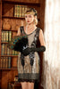 Carica l&#39;immagine nel visualizzatore di Gallery, Tubino Black Nud 1920s Party Dress