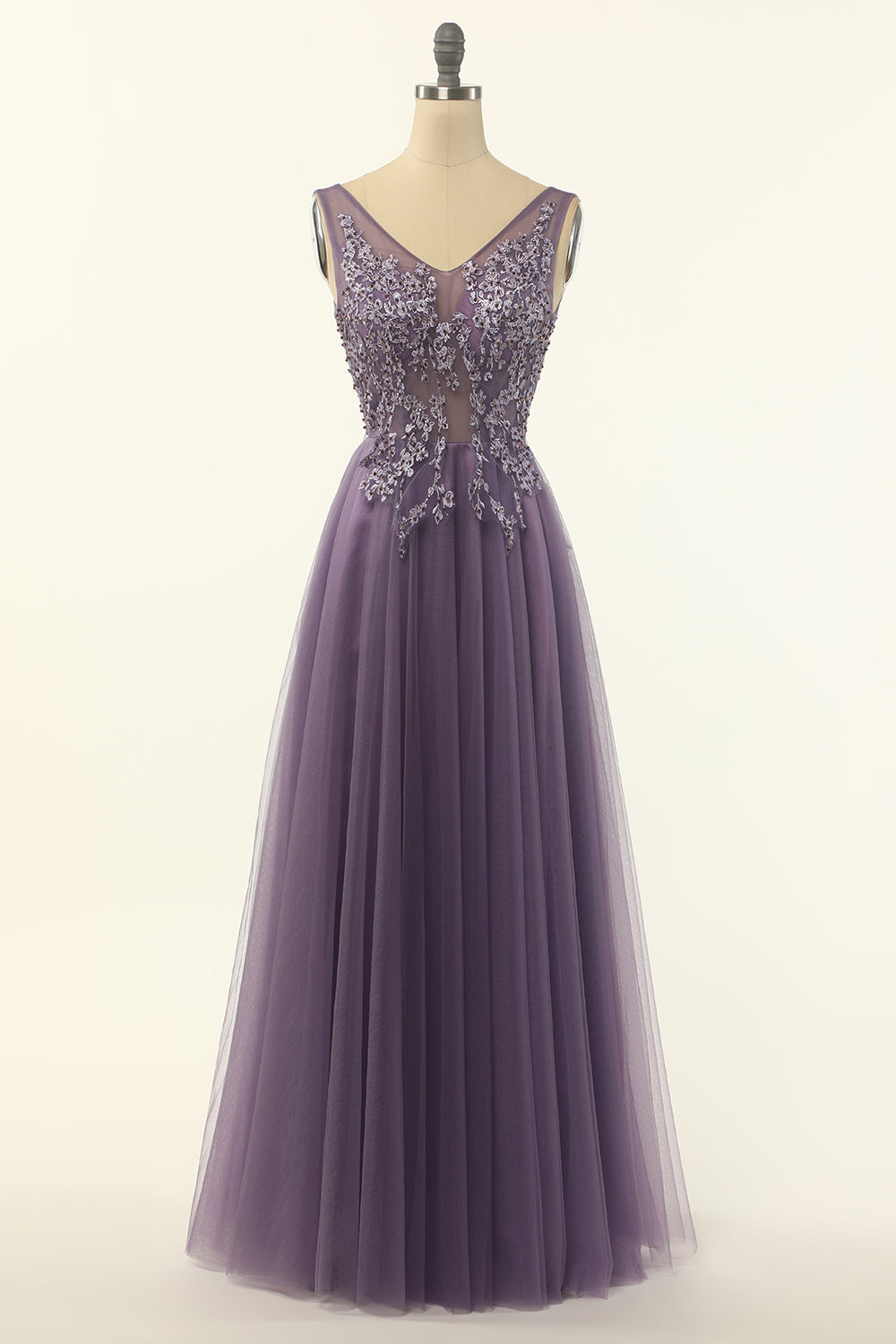 Tulle Viola A-line Prom Abito