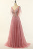 Carica l&#39;immagine nel visualizzatore di Gallery, Blush Beading Tulle A-line Abito Prom
