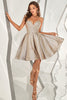 Carica l&#39;immagine nel visualizzatore di Gallery, Argento Grigio Sweetheart Short Homecoming Dress