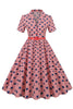 Carica l&#39;immagine nel visualizzatore di Gallery, American Flag Stars Stampa Vintage Dress