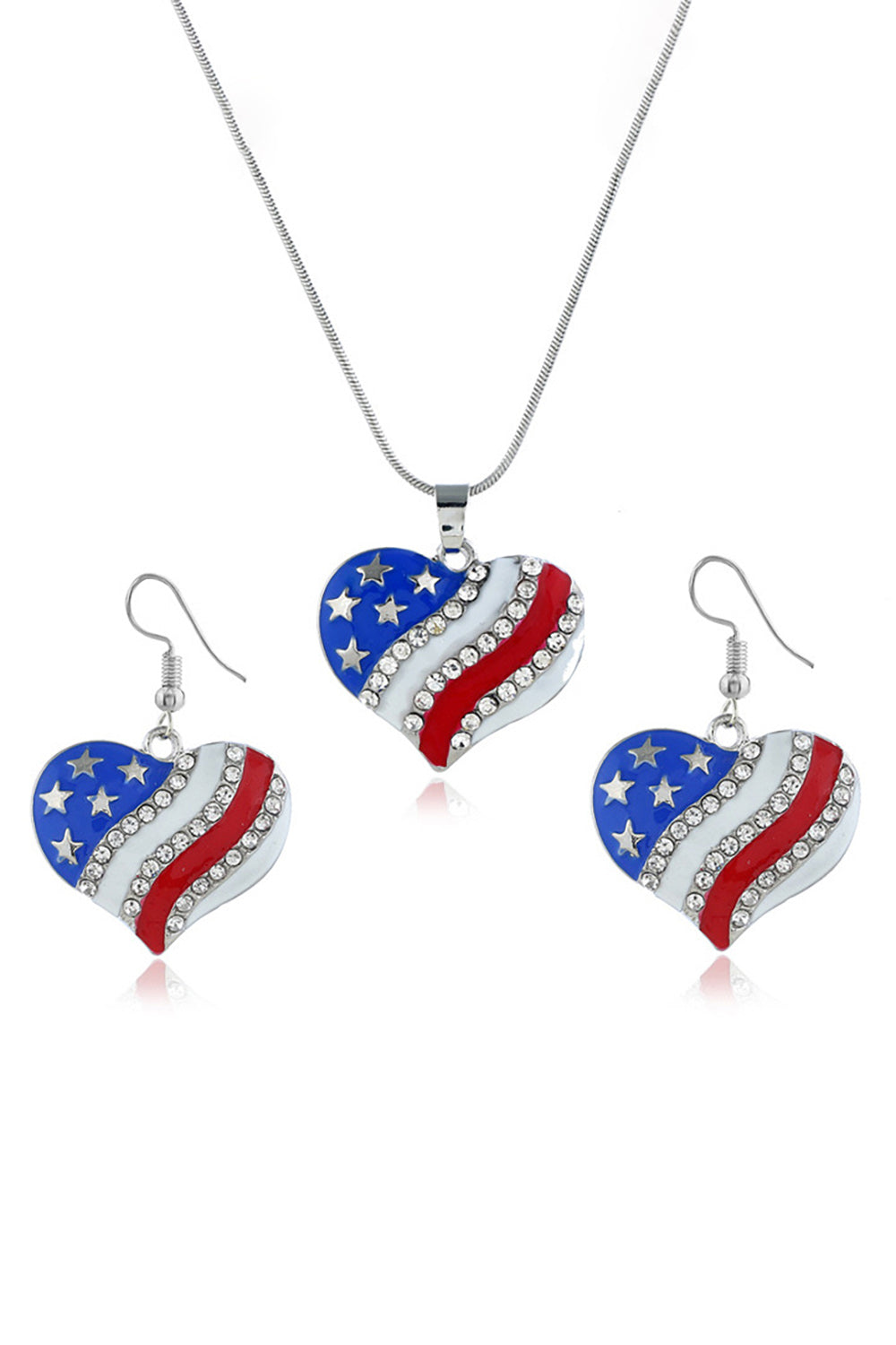 Bandiera americana Pentagram Collana Diamanti