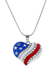 Bandiera americana Pentagram Collana Diamanti