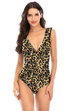 Costume intero Polka Dots Vita Alta Costumi da Bagno