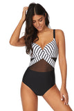 Costume intero Halter Collo Alto Nero Costumi da Bagno