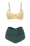 Costume da bagno a vita alta a due pezzi con Bowknot