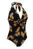 Carica l&#39;immagine nel visualizzatore di Gallery, Black Lemon Costume intero Costumi da bagno
