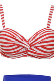 Costume da bagno a pois a vita alta a due pezzi