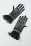 Set di accessori neri per forcine e guanti 1920s