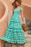 Abito Estivo Boho Maxi Verde Plai