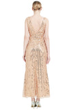 Paillettes scollo a V Midi 1920s Flapper Dress