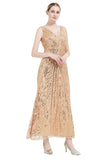 Paillettes scollo a V Midi 1920s Flapper Dress