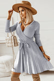 Maglione a maniche lunghe Casual Dress con volant
