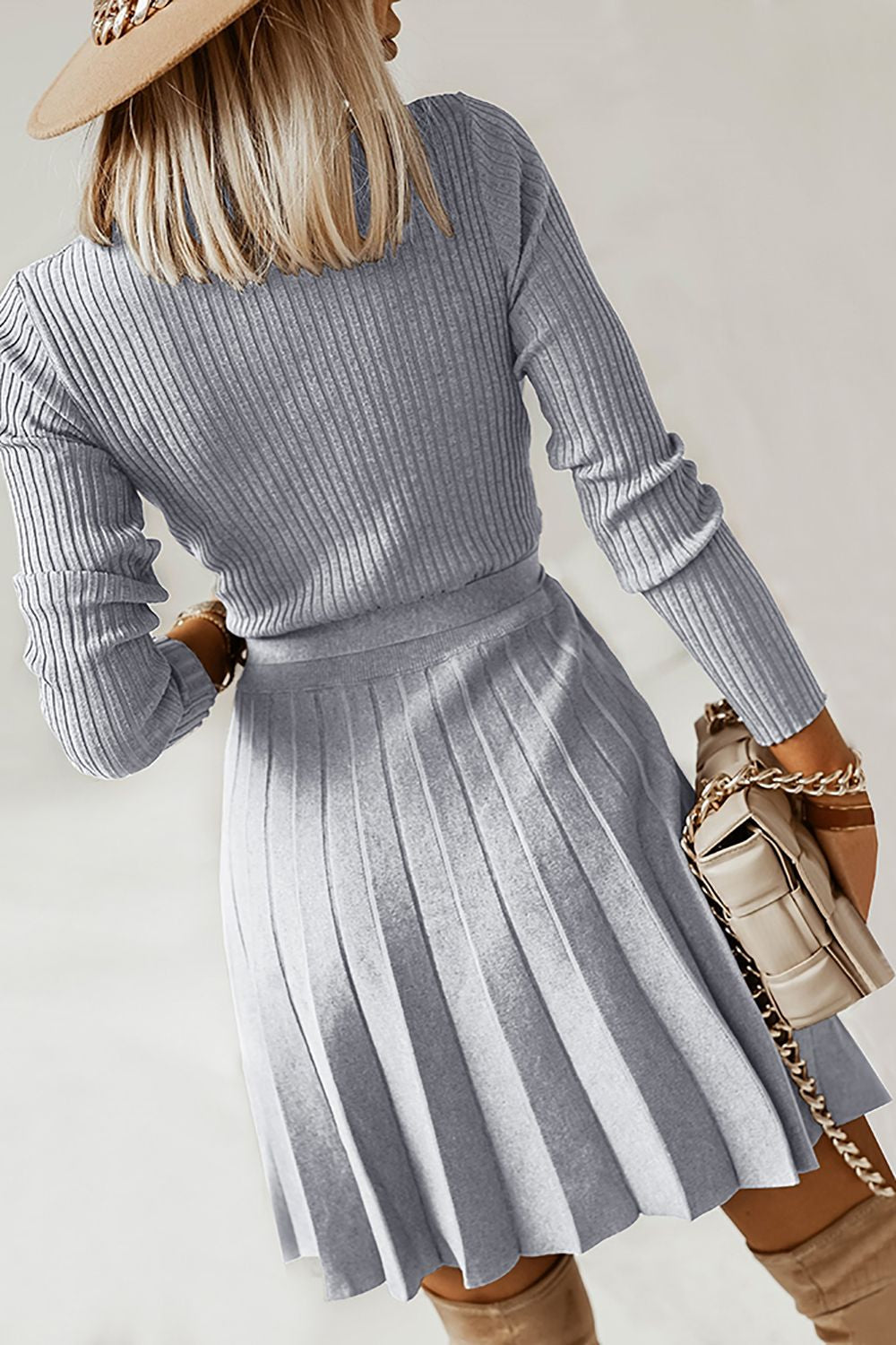 Maglione a maniche lunghe Casual Dress con volant