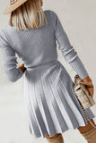 Maglione a maniche lunghe Casual Dress con volant