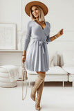 Maglione a maniche lunghe Casual Dress con volant