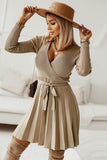 Maglione a maniche lunghe Casual Dress con volant