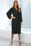 Bodycon Maniche Lunghe Casual Dress con Volant