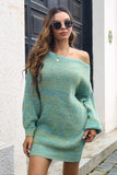 Coffee Mini Knitted Sweater Dress (La cintura non è inclusa)