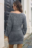 Carica l&#39;immagine nel visualizzatore di Gallery, Coffee Mini Knitted Sweater Dress (La cintura non è inclusa)